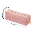 thumbnail image 2 of Corduroy Pencil Case with Zipper, Small Corduroy Cosmetic Bag, Portable Pen Storage Pouch, Solid Color Pencil Pouch for Office Home Desk Travel, 2 of 8