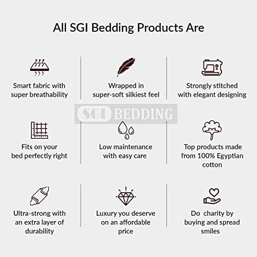 Sgi Bedding Queen Sheets Luxury Soft, Sgi Bedding 600 Luxury Soft Egyptian Cotton Sheets