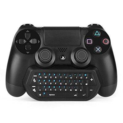 tnp ps4 controller keyboard chatpad attachment - wireless bluetooth adapter text messenger input accessory for playstation 4 ps4 slim pro dualshock controller [playstation 4] - Walmart.com