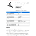 thumbnail image 2 of Front Right Lower Control Arm and Ball Joint Assembly - Compatible with 2000 - 2007 Chevy Monte Carlo 2001 2002 2003 2004 2005 2006, 2 of 2