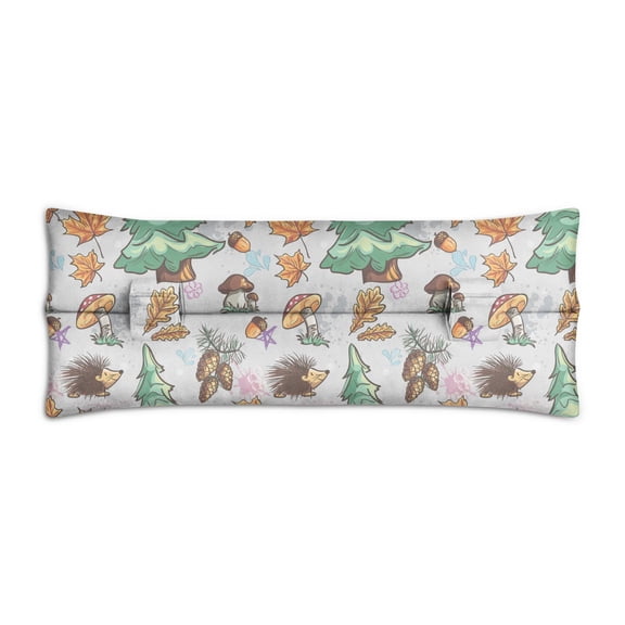 Adorable Hedgehog & Floral Seatbelt Pillow - Soft Recovery Cushion for Post Mastectomy & Heart Surgery, Thoughtful Gift