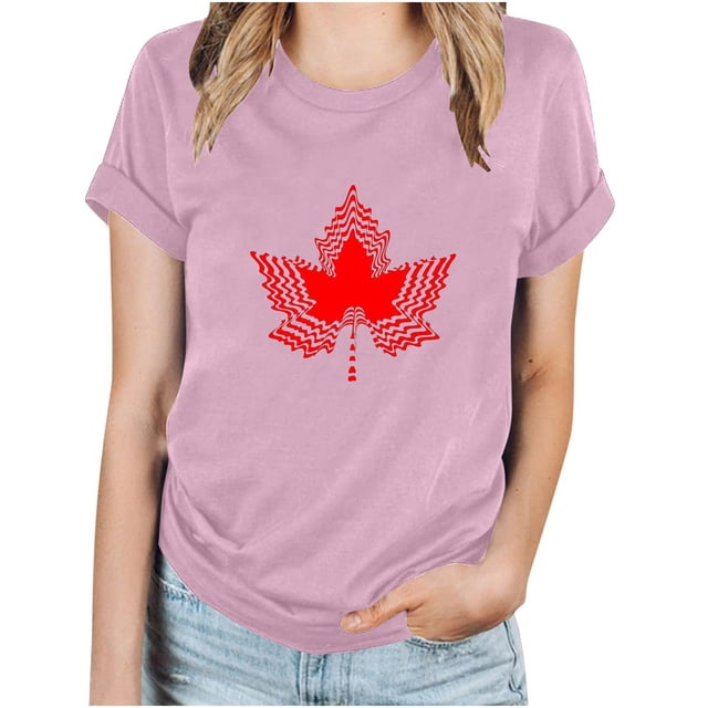 FAIWAD T-Shirt d'Été pour Femmes, Léger, Manches Courtes, Col Rond, Imprimé Graphique, Blouses Basiques