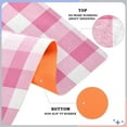 thumbnail image 3 of Pink and White Plaid Floor Door Mat Outdoor Indoor for Home Entrance Welcome Mats 32"x20", 3 of 8
