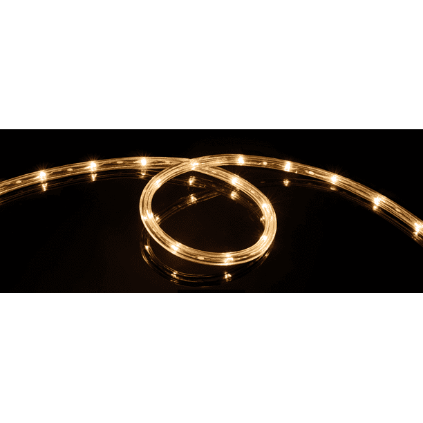 16 FT LED Rope Light Warm White, Connectable, Waterproof, Indoor