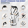 thumbnail image 2 of Sturdum 8-Way Golf Stand Bag with Selfie Phone Pocket & MOLLE System, Lightweight 5.5 lb Golf Bag with Full-Length Dividers, Stable Base & Smart Storage for Easy Club Access, 2 of 8