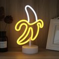 thumbnail image 3 of Boreal Craft Real Star Constellation Projector Neon Signs With Holder Base USB Or Battery Powered Neon Light LED Desktop Wall Decoration Various Parties Decoration Of Business Premises(Banana), 3 of 7