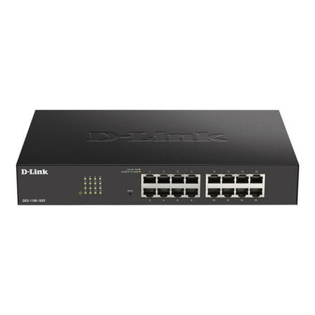 D-Link DGS 1100-16V2 - Switch - smart - 16 x 10/100/1000 - desktop, rack-mountable
