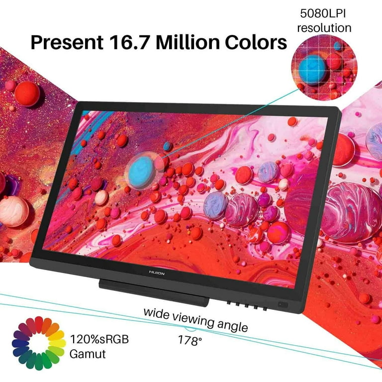 Huion KAMVAS 20 Drawing Pen Display Graphics Monitor Tilt Function