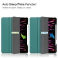 thumbnail image 2 of Decase for Apple iPad Pro 12.9-inch 6th 5th 4th 3rd Generation,Smart Leather Folio Kickstand Case Shockproof Rubber Cover with Pen Holder for iPad 12.9" 2022/2021/2020/2018,Darkgreen, 2 of 8