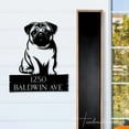 thumbnail image 2 of Handmadetneonsign Pug Dog House Number Metal Wall Art LED Light - Personalized Sign Home Decor 58667, 2 of 5
