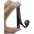 thumbnail image 5 of 8 Pcs Black Wall Hooks, Matte Black Coat Hooks, Heavy Duty Clothes Hooks, Aluminum Alloy Clothes Hooks for Backpack Hat, 5 of 5