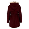 thumbnail image 6 of Womens Maternity Puffer Jacket Winter Long Hooded Parka With Pockets Warm Coat, 6 of 9