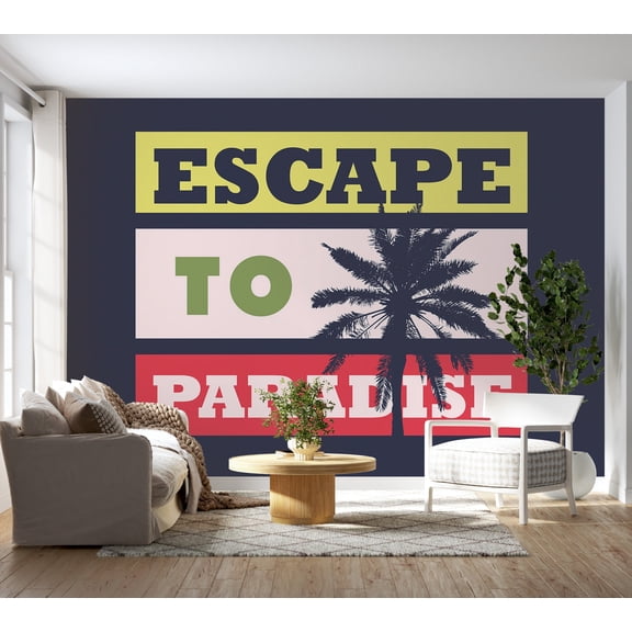 Tropical Non-pasted Wallpaper Wall Mural - Escape To Paradise