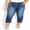 Blue, variant on Women's Plus Size Embroidered Denim Crop Jeans
