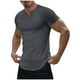 thumbnail image 2 of pstuiky camisetas camisas para hombre, Camisa informal de manga corta con cuello en V y textura vertical de color liso para hombre camisas casuales para hombre s, 2 of 9