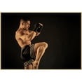 thumbnail image 5 of Póster de pintura de papel Kraft para entrenamiento de fitness y boxeo, pegatinas de pared para gimnasio, decoración del hogar, 5 of 5