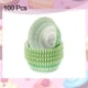 thumbnail image 3 of Uxcell 100 Contenido Forros para Cupcakes Tazas de Cupcake Tamaño Estándar Papeles para Muffins Envolturas para Pasteles Resistentes a la Grasa Verde, 3 of 6