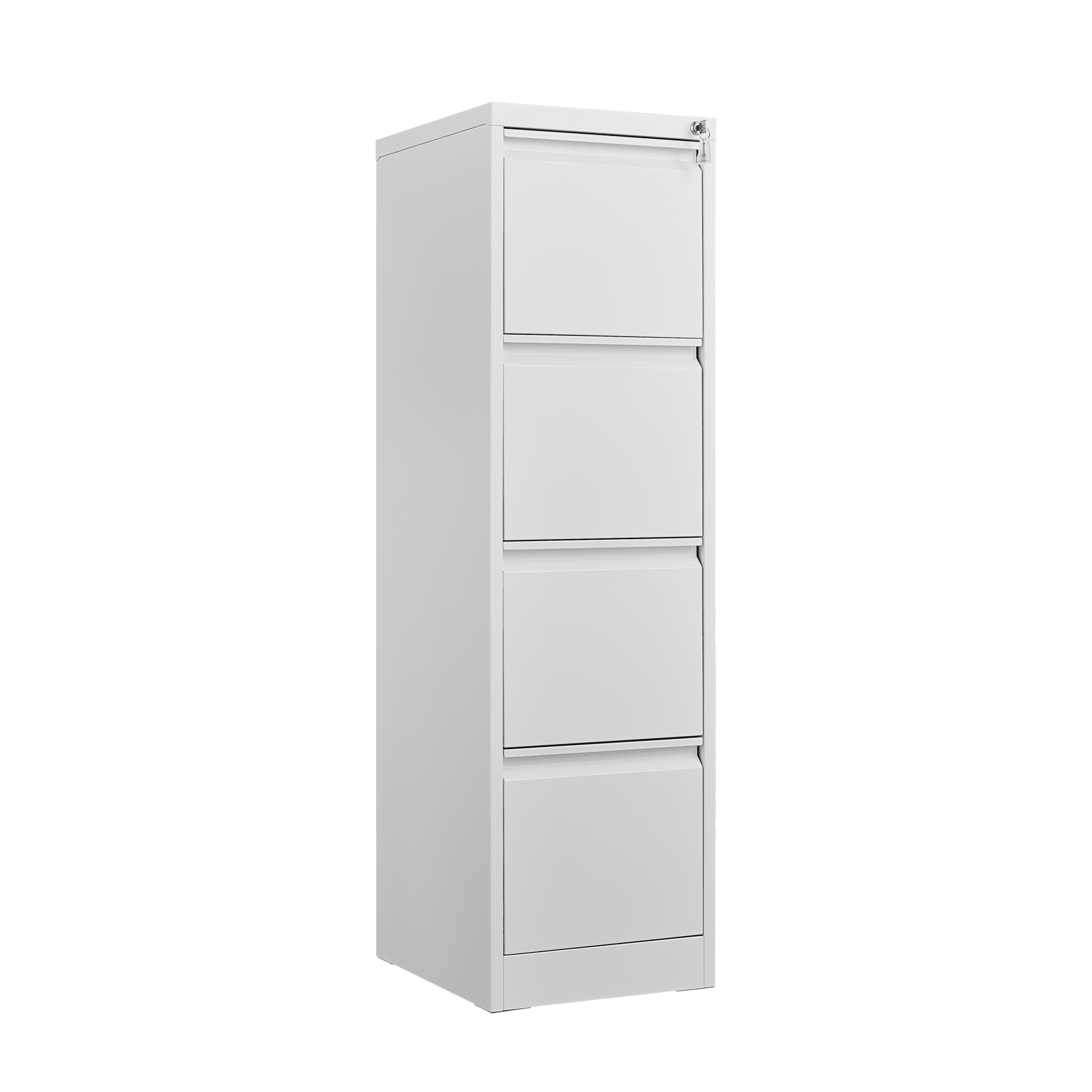 Dtwnek 4 Drawer File Cabinet with Lock, Metal Vertical File Storage Cabinet Office Home Steel Cabinet for A4/Letter Size, White