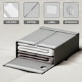 thumbnail image 2 of SpaceAid 4 Pack Sheet Organizers and Storage, Queen & King Size, Gray, Fabric, 2 of 6