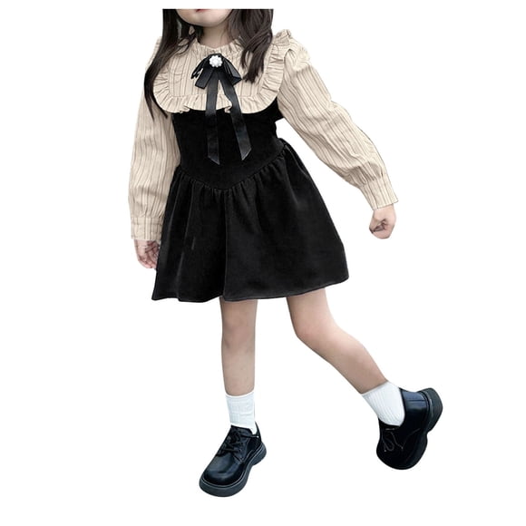 Ketyyh-chn99 Baby Girls Layered Tulle Dress Cute Girls' Dress Patchwork Autumn Children's Sweet Long Sleeved Skirt Children's Skirt Clothing for 100,White