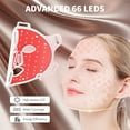 thumbnail image 2 of Flexible Silicone LED Face Mask with Red & Infrared Light, Portable & Rechargeable Light Device for At-Home Spa and Facial Wellness Routines, Full Face Coverage, 2 of 7