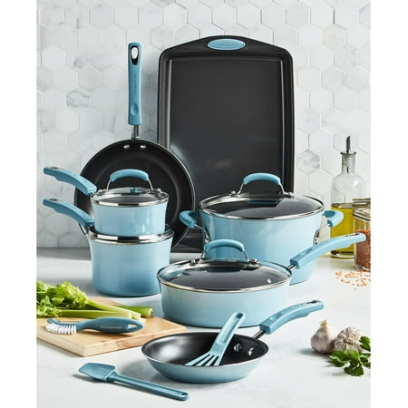Rachael Ray Nonstick Cookware Set With Durable Nonstick Interiors For Superior Food Release