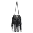 thumbnail image 6 of gcong Studded Fringe Crossbody Messenger Bag Soft Boho Casual Purse For Phone And, 6 of 6