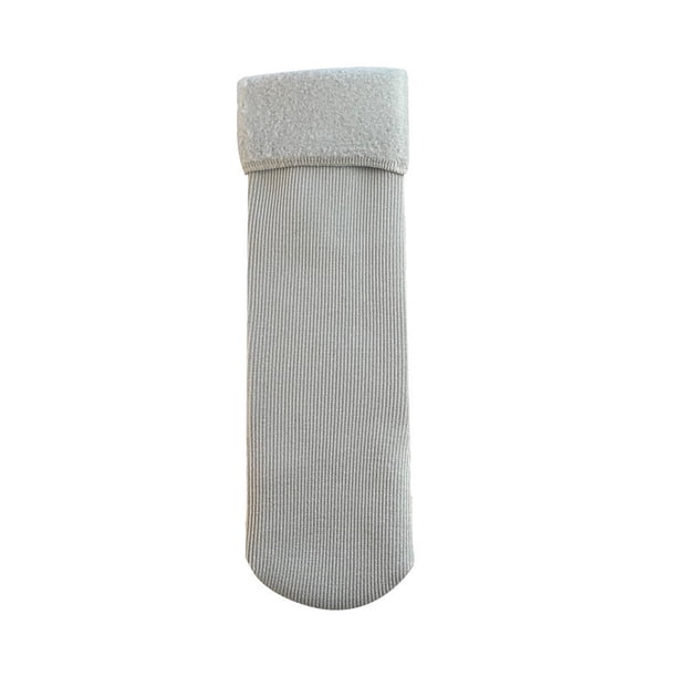 Calcetines de invierno para mujer - calcetines gruesos forrados de forro polar hasta la mitad de la pantorrilla para el hogar, calentitos y suaves antideslizantes