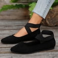 thumbnail image 6 of Willtoo Ballet Flats for Women Elastic Crisscross Strap Mary Jane Flat Slip On Casual Ballerina Walking Flats Dress Shoes for Woman Comfortable Cute Loafer Shoes, 6 of 6