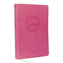 Kjv, Value Thinline Bible, Large Print, Leathersoft, Pink, Red Letter Edition, Comfort Print (Large Print) (Hardcover)