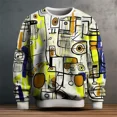 thumbnail image 2 of Camisetas de manga larga con estampado de grafiti 3D para hombre, sudaderas informales de calle de gran tamaño con gráfico de hip hop, otoño e invierno de 2024, 2 of 4