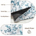 thumbnail image 6 of Area Rugs for Living Room Bedroom, Teal Spring Floral 4'x6' Rug Washable Carpet Runner Indoor Outdoor, Elegant Pastoral Flowers Non Slip Accent Floor Mats Rug for Kitchen, Office, 6 of 8