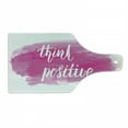 thumbnail image 1 of Positive Energy Cutting Board, Monochrome Image with Cursive Lettering on Brushstroke Backdrop, Decorative Tempered Glass Cutting and Serving Board, in 3 Sizes, by Ambesonne, 1 of 2
