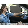 thumbnail image 4 of Amdohai 2pack Summer Car Window Shade UV UPF 50+ Protection Window Screen Sunshade Windshield Mesh Cover for Baby and Kids, 4 of 8