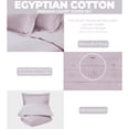 thumbnail image 3 of Superior Egyptian Cotton 400 Thread Count Duvet Cover Set, King/California King, Lilac, 3 of 6