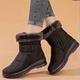 thumbnail image 3 of Women Boots Snow Fur Women Shoes Zipper Platform Fashion Shoes for Women Ankle Boots Waterproof Flat Botas Mujer Winter Shoes (Red,36), 3 of 7