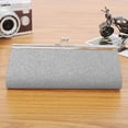 thumbnail image 2 of Fashion Women Glitter Silver Colors Clutch Purse Evening Party Wedding, 2 of 5