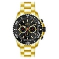 thumbnail image 2 of Invicta Men's 19846 Pro Diver Black Dial Yellow Gold Plated Steel Bracelet Chronograph Watch, 2 of 3