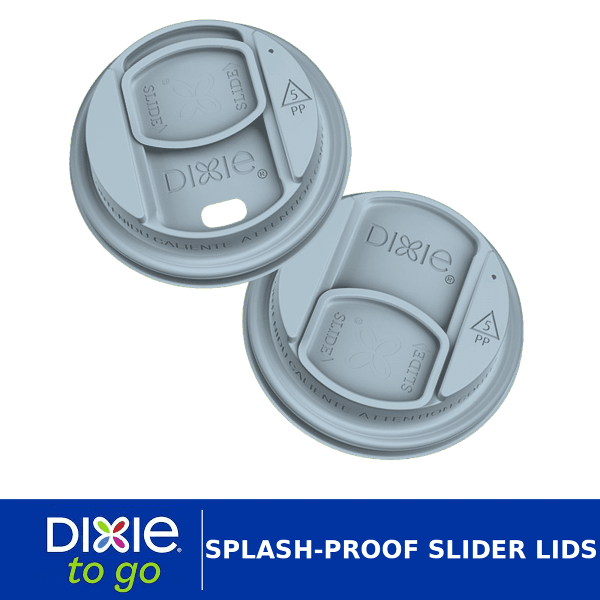 Dixie To Go 16 oz Disposable Paper Cups with Slider Lid, Cozy Plaid, 18 Count
