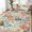Orange, variant on Hasoo Washable Living Room Area Rug 8x10 ft Large Modern Floral Soft Stain Resistant Indoor Gray/Brown Carpet