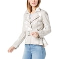 thumbnail image 1 of I.N.C Womens Embroidered Motorcycle Jacket, Grey, X-Large, 1 of 1