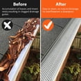 thumbnail image 4 of Gutter Guards 6 Inch, Leaf Guards for Gutters - Heavy Duty Aluminum 28ft Total, DIY Mesh Screen Protection System with Screws, Easy Install for Home Rain Gutters (Silver, 1-Pack), 4 of 8