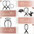 thumbnail image 2 of Soporte para peluca, soporte para cabeza de peluca para múltiples pelucas, negro, 1 paquete - Soporte para peluca Soporte para peluca portátil de altura ajustable Soporte para cabeza de pelu, 2 of 5