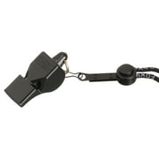 EastPoint Sports Classic Official Whistle with Lanyard - Black, Pea-less Design