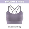 thumbnail image 2 of Ropa interior deportiva para mujer, tirantes acolchados, ropa interior de sujeción media, adecuada para yoga y fitness; adecuada para una circunferencia del pecho inferior de 87 a 92 cm, 2 of 5