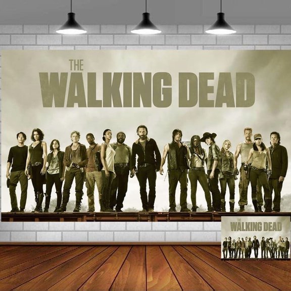 the walking dead Backdrop Banner Party Supplies Poster Movie Theme Background for Photography Kids Birthday Decorations