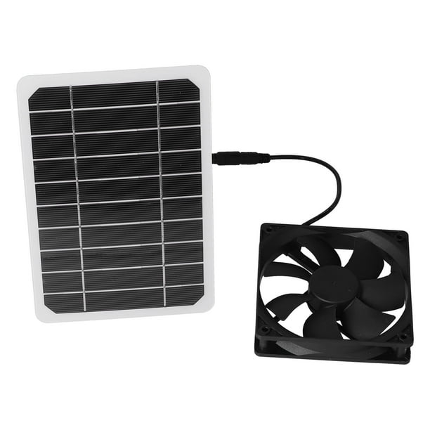 Ccdes Solar Powered Exhaust Fan 6W Solar Panel with Cooling Fan