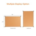 thumbnail image 2 of Costway Panneau d'Affichage Mural 2 Pack Liège 24'' x 36'' avec Cadre en Aluminium, 2 of 10