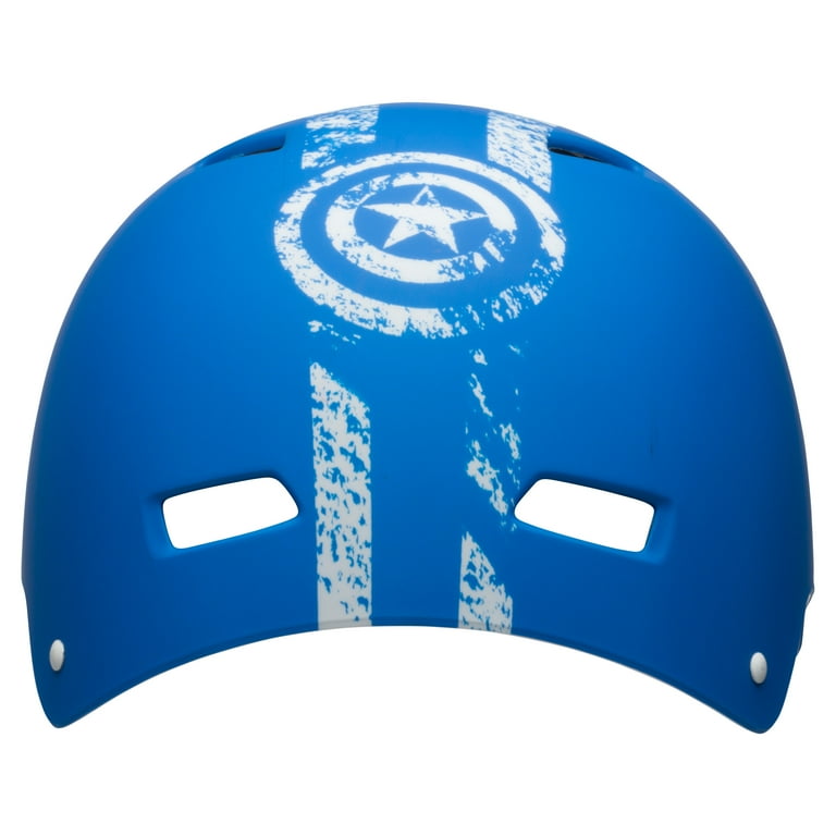 bell captain america helmet Bell Sports Marvel Captain America Adult Men's Multisport Helmet,  Blue/White