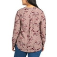 thumbnail image 2 of Hilary Radley Women's Long Sleeve Tunic Top (Pink Floral, XL), 2 of 3